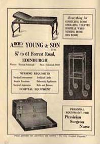 Advertisement for medical equipment, City Hospital Magazine July 1930 (Acc 09/017)