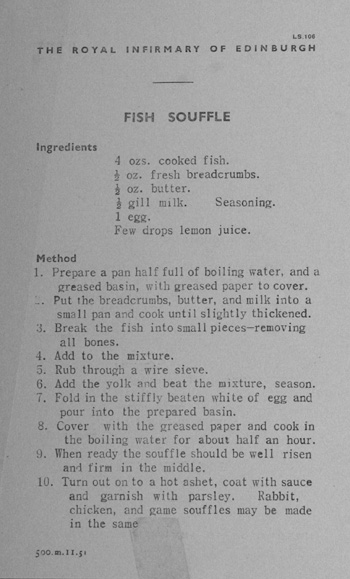 Recipe for fish souffle
