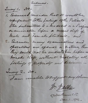 William Walker's letter