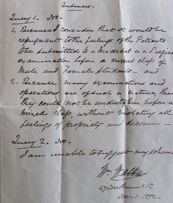 William Walker letter